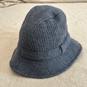Vintage Pendleton Grey Wool Bucket Hat Medium